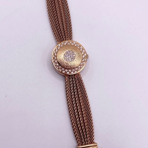 Anne Clain Locket Secret Watch Gold Tone 7 Inches - Picture 3 of 11